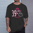 I Am 39 Plus 1 Middle Finger 39Th Women's Birthday T-Shirt Gifts for Him