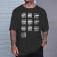 49Th Birthday Outfit 49 Years Old Tally Marks Anniversary T-Shirt Gifts for Him