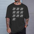 50 Years Old Tally Marks 50Th Birthday T-Shirt Gifts for Him