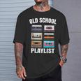 80Er 90Er Mixtape Playlist Kassette Oldschool T-Shirt Geschenke für Ihn