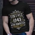 80Th Birthday Vintage 1943 Man Myth Legend 80 Year Old T-Shirt Gifts for Him