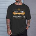 Achtung Seine Majestät Der Johnmeister T-Shirt Geschenke für Ihn