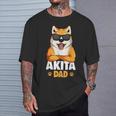 Akita Dog Papa T-Shirt Geschenke für Ihn