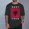 Albanian Dad Fathers Day Albania Flag Shqiptar Baba T-Shirt Gifts for Him