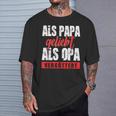 Als Papa Geliebt Als Opaergöttert German L S T-Shirt Geschenke für Ihn