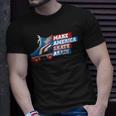 Make America Skate Again Red White & Blue Distressed T-Shirt Gifts for Him