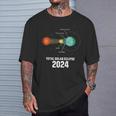 America Totality Total Solar Eclipse 40824 Usa Map 2024 T-Shirt Gifts for Him