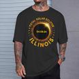 American Total Solar Eclipse April 8 2024 Illinois Totality T-Shirt Gifts for Him