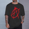 Anarchy Symbol Anarcho Punk S T-Shirt Geschenke für Ihn