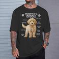 Anatomy Of A Doodle Dog Doodle Owner Goldendoodle Mom T-Shirt Gifts for Him