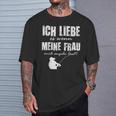 Angler Papa Ich Liebe Es Wenn Meine Frau Mich Angeln Lässt T-Shirt Geschenke für Ihn