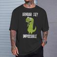 Armbar Me Impossible Trex Dinosaur Vintage Jiu Jitsu T-Shirt Gifts for Him