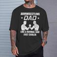 Armwrestling Dad Arm Wrestler Strength Sports Arm Wrestling Dad T-Shirt Gifts for Him