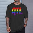 Atl Atlanta Gay Pride Rainbow Flag T-Shirt Gifts for Him