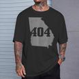 Atlanta 404 Area Code Atl Georgia Map State Pride Vintage T-Shirt Gifts for Him