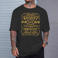 August 1971 Lustige Geschenke 53 Geburtstag Mann Legende T-Shirt Geschenke für Ihn