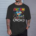 Autism Awareness Autism Squad Support Team Colorful Puzzle T-Shirt Gifts for Him