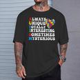 Autism Awareness Support Saying With Puzzle Pieces T-Shirt Gifts for Him