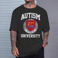 Autism Awareness University Puzzle Pieces Support Autismus T-Shirt Gifts for Him