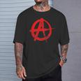 Avec Symbole De L'anarchie Poche Cool Motif Graffiti T-Shirt Cadeaux pour lui