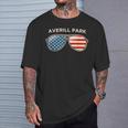 Averill Park Ny Vintage Us Flag Sunglasses T-Shirt Gifts for Him