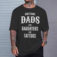 Awesome Dads Have Daughters And Tattoos Father's Day T-Shirt Gifts for Him