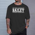 Bailey Surname Team Family Last Name Bailey T-Shirt Gifts for Him