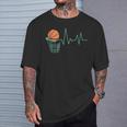 Baloncesto Latido Del Corazón I Jugador De Baloncesto I Camiseta unisex Regalos para él