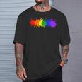 Bandera Del Orgullo Gay Humano Lgbt Bandera Del Arco Iris Camiseta unisex Regalos para él