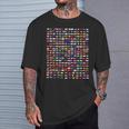 Banderas De Los Países Del Mundo 287 Bandera Internacional Camiseta unisex Regalos para él