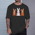 Basketball Baseball Football Sports Easter Bunny Rabbits T-Shirt Gifts for Him