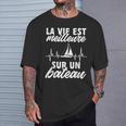 Bateau Àoile Bateaux Laie Est Meilleure Sur Un Bateau T-Shirt Cadeaux pour lui