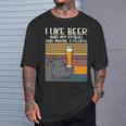 Beer Pitbull 3 People Drinking Pitties Dog Lover Owner Gif T-Shirt Gifts for Him
