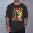 Berger Malinois Belgian Malinois Avec Drapeau Grunge T-Shirt Cadeaux pour lui