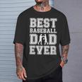 Best Baseball Dad Ever Father's Day Vintage Papa Father Dad T-Shirt Gifts for Him