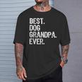 Best Dog Grandpa Ever Cool Camiseta unisex Regalos para él