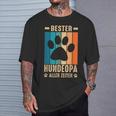 Best Dog Grandpa Of All Times T-Shirt Geschenke für Ihn