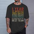 Best Team Vintage Work Anniversary 1 Years Employee T-Shirt Gifts for Him