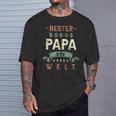 Bester Bonus Papa Der Welt Step Dad Retrointage Look Hooded Jacket T-Shirt Geschenke für Ihn