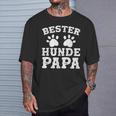 Bester Hunde Papa Lustigateratertag Geschenk Herren T-Shirt Geschenke für Ihn