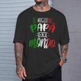 Bester Papa Der Welt Italian Italian Slogan T-Shirt Geschenke für Ihn