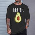 Better Half Avocado Matching Couple Valentine's Day Wedding T-Shirt Gifts for Him