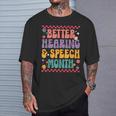 Better Hearing And Speech Month Speech Therapist Retro T-Shirt Gifts for Him