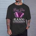 Bin Da Kann Losgehen Styrian Harmonica Squeeze S T-Shirt Geschenke für Ihn