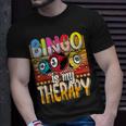 Bingo Is My Therapy Bingo Player Gambling Bingo T-Shirt Gifts for Him