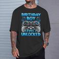 Birthday Boy Level 7 Unlocked 7Th Birthday Boy Gaming T-Shirt Gifts for Him