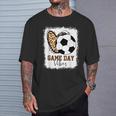 Bleached Soccer Game Day Vibes Soccer Mom Game Day Season T-Shirt Gifts for Him