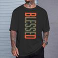 Blessed Olive Army Solar Orange Color Match T-Shirt Gifts for Him
