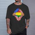 Bolivian Blood Inside Me Bolivia Flag T-Shirt Gifts for Him