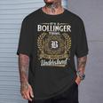 Bollinger Family Last Name Bollinger Surname Personalized T-Shirt Gifts for Him